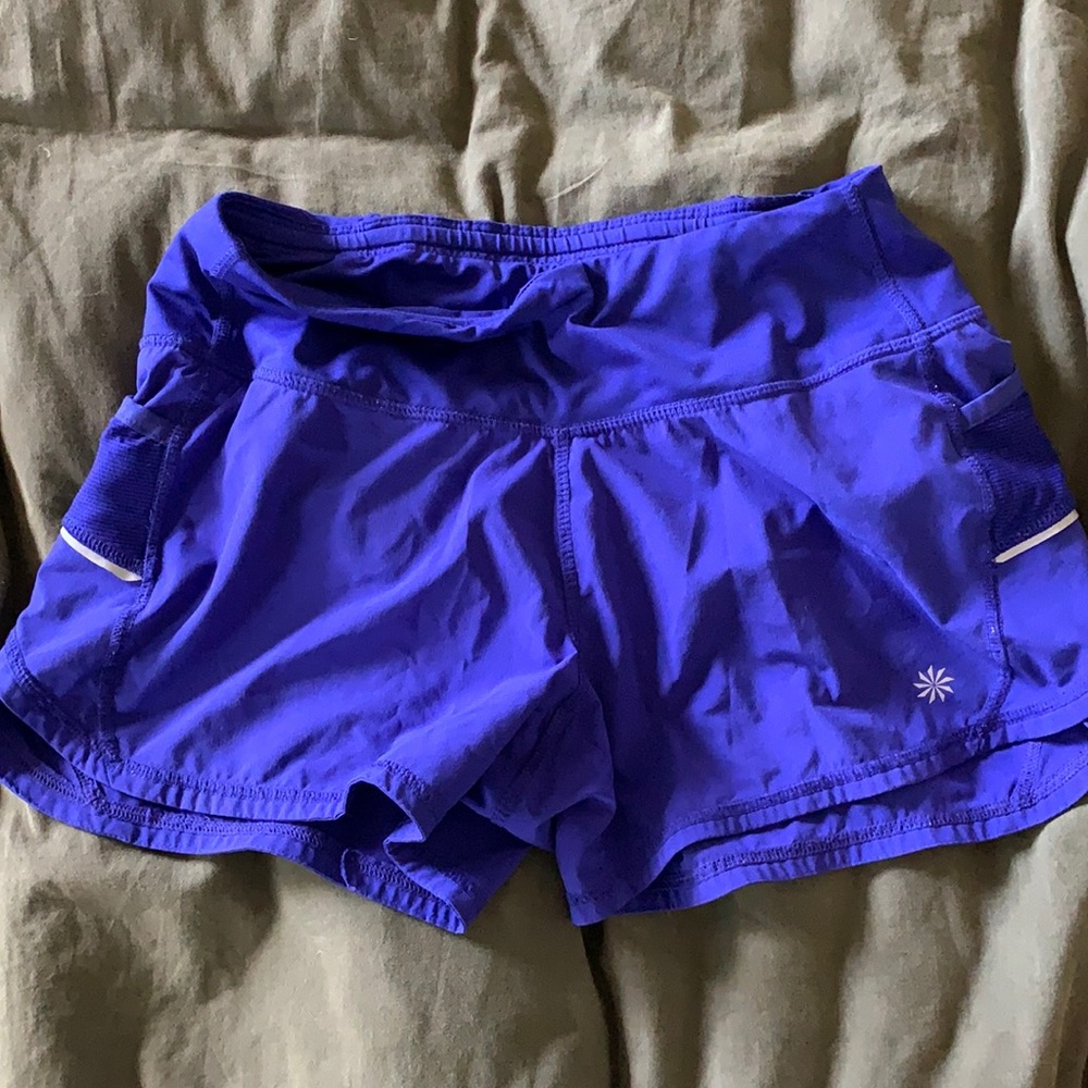 Cobalt blue Athleta women’s running shorts size XS